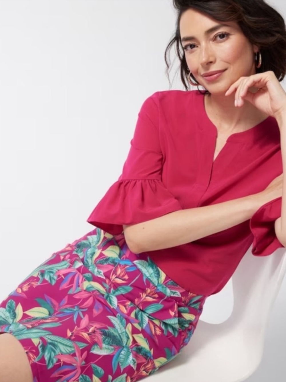 NWT Chico’s Zenergy UPF Neema Floral Skort